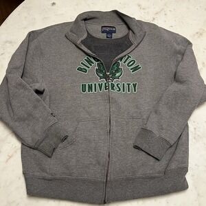 Vintage Jansport Binghamton University Gray Zip Up Large Baxter‎ Bearcat